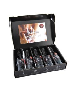 Vinotaria Wein Geschenkbox Rotwein 5 x 250ml - Geschenkidee für Weinliebhaber